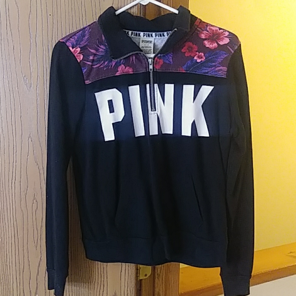 PINK Floral Sweater